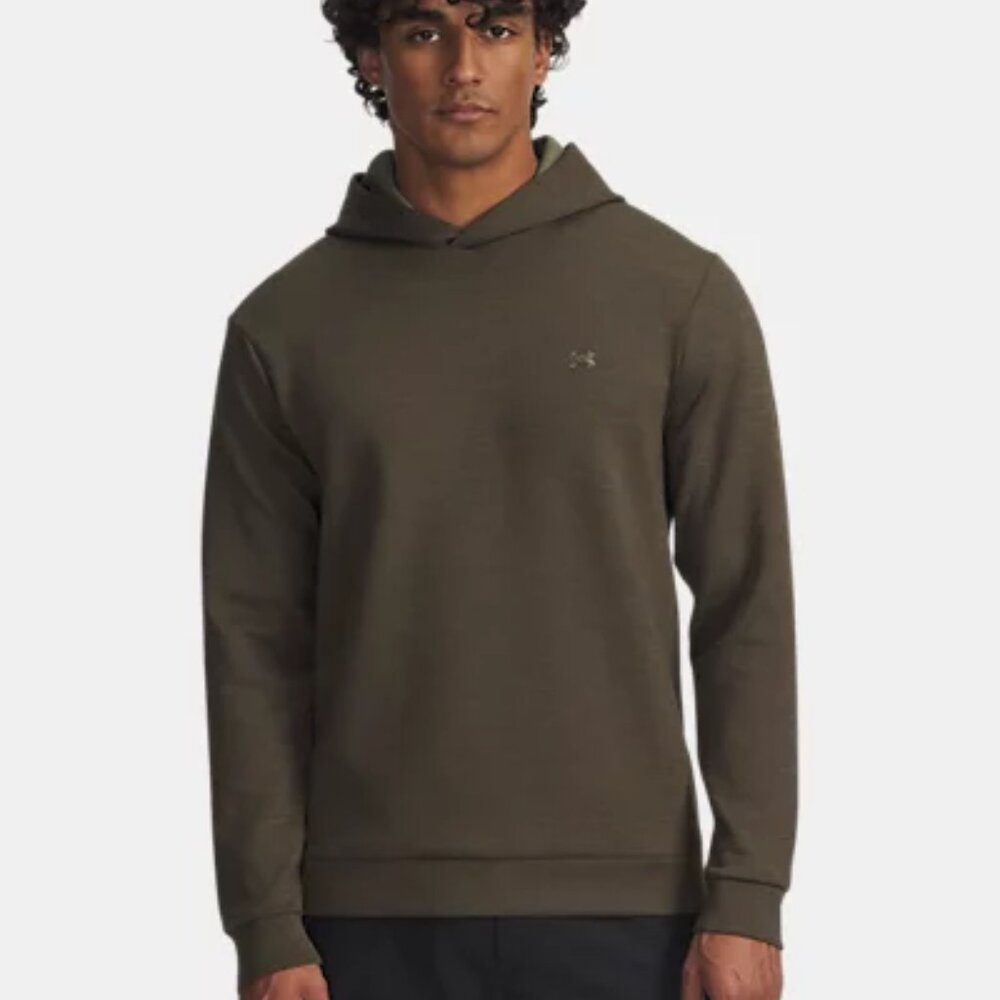 Under Armour NEW Loose Fit UA Drive Mid-Layer Marine green Golf Hoodie Mens 2XL